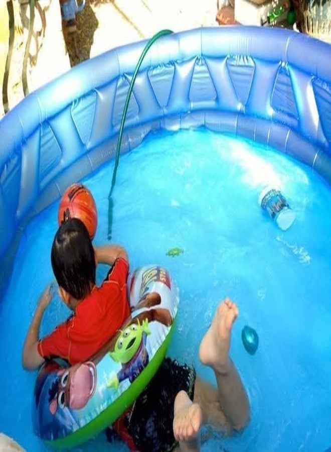 BlackZone 6 FT Round Inflatable Soft Side Pool Portable & Foldable Kids Swimming Pool Outdoor & Indoor Baby Bath Tub Water Pool for 10 Years Up Kids and Adults(6 FT Round) - Image 5